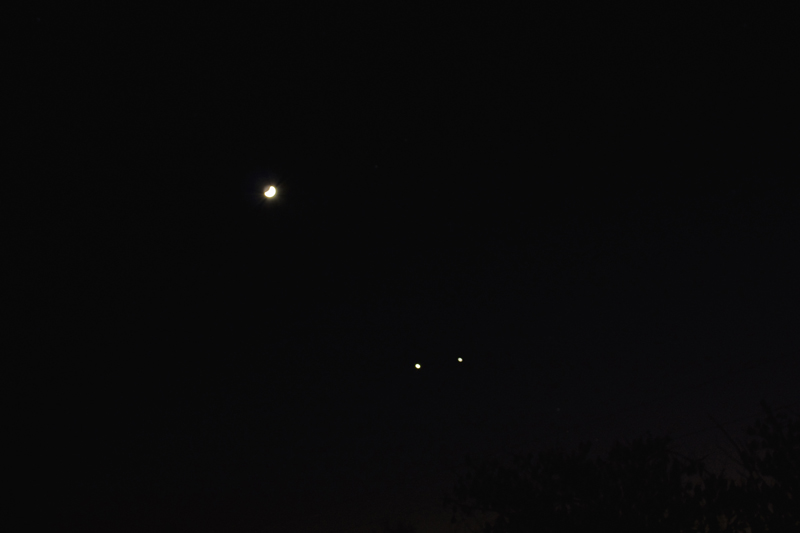 moon jupiter venus